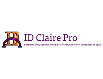 ID CLAIRE PRO - Rédaction Web - Ecrivain public - Services de Secrétariat